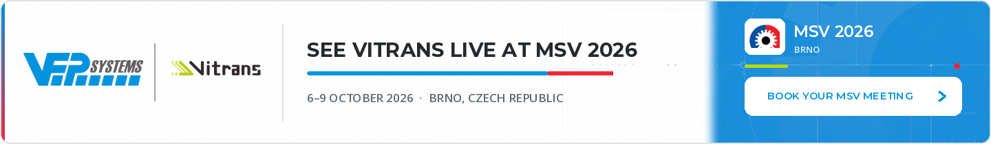 See Vitrans live at MSV 2026 in Brno, 6–9 October 2026