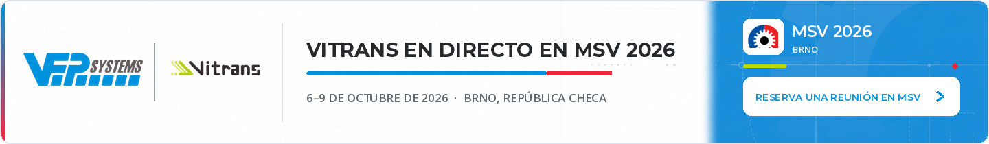 Demostración Vitrans en MSV 2026 Brno, del 6 al 9 de octubre de 2026