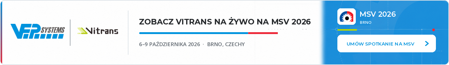 Zobacz Vitrans na żywo na MSV 2026 w Brnie, 6–9 października 2026